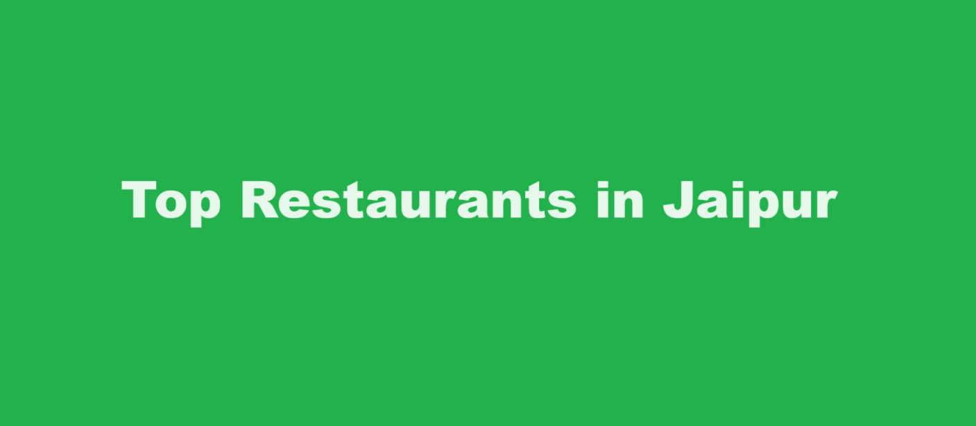 Top Restaurants in Jaipur